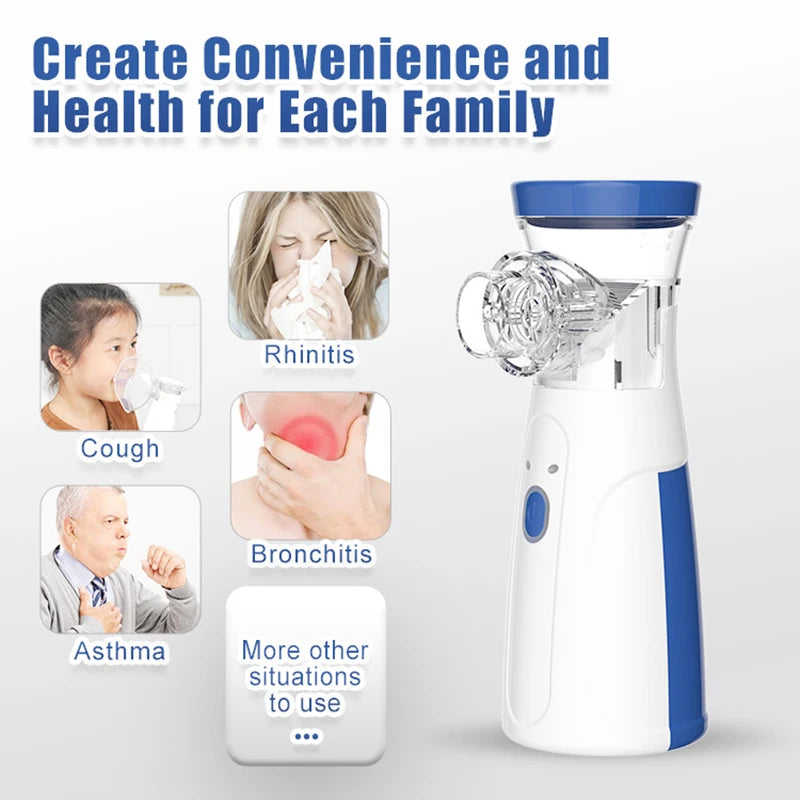 Portable Nebulizer Machine for Adults and Children | Quiet & Travel-Friendly