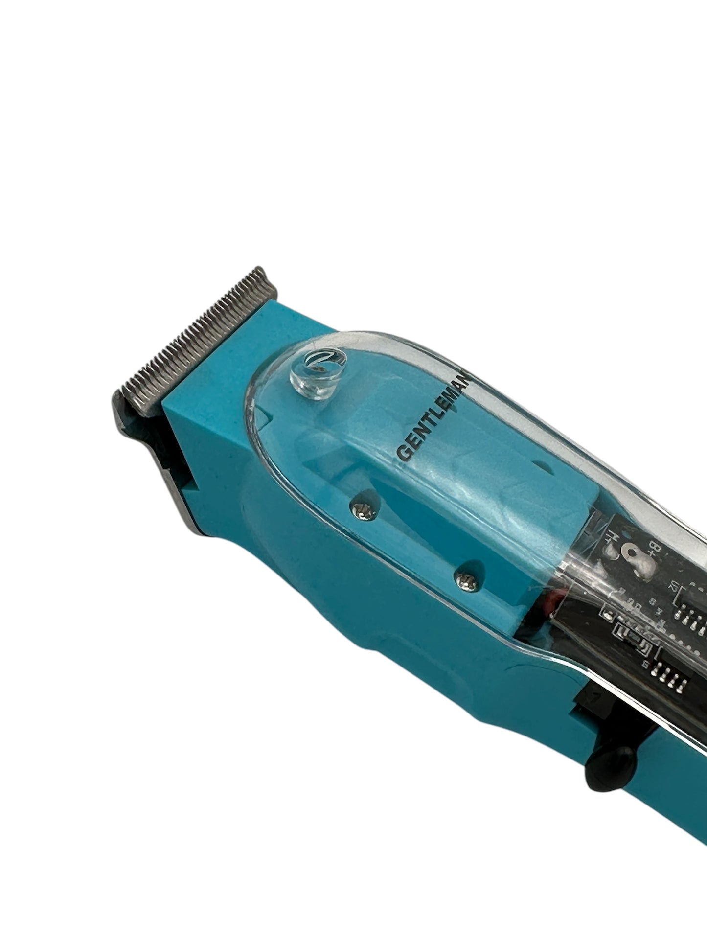 Professional Cordless Hair Trimmer for Men – GENTLEMAN Transparent T-Blade Barber Clipper – Zero-Gapped Detailer & Beard Grooming Kit