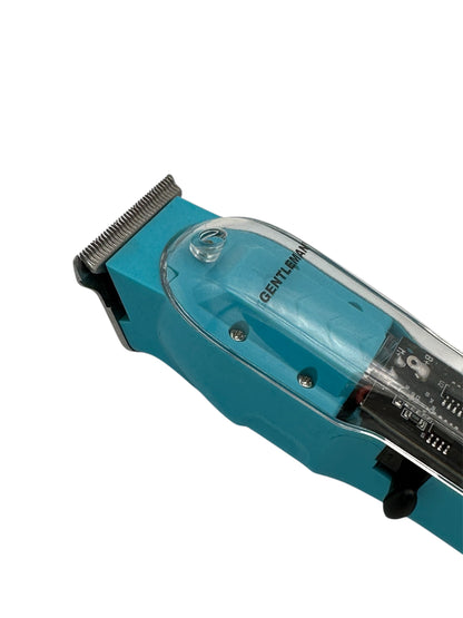 Professional Cordless Hair Trimmer for Men – GENTLEMAN Transparent T-Blade Barber Clipper – Zero-Gapped Detailer & Beard Grooming Kit